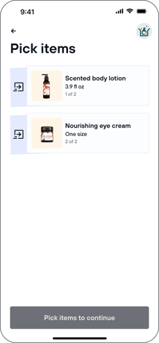 Pick itemsuncheckednew